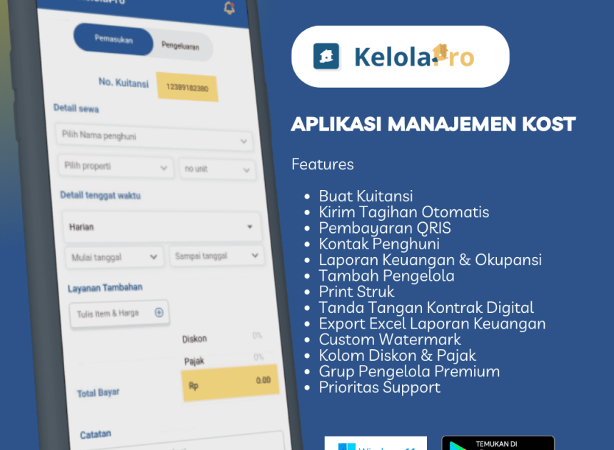 Digitalisasi Pengelolaan Kost: Solusi Modern Lewat Aplikasi Manajemen Kost